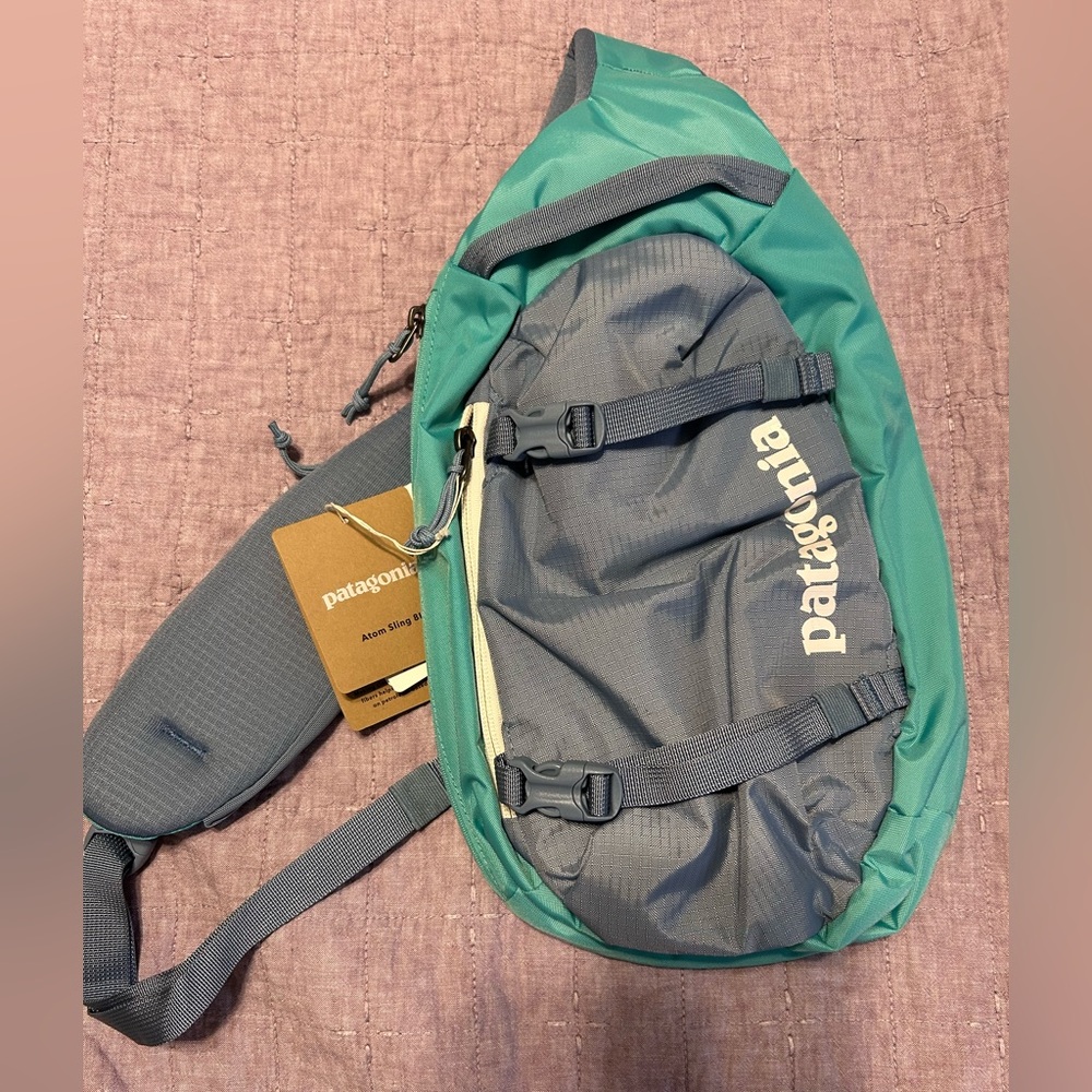 Patagonia Blue and Teal Atom Sling